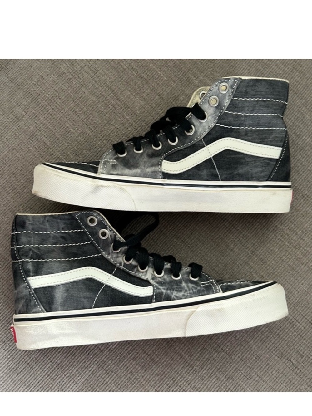 Vans Classic Black and Cream Sneakers